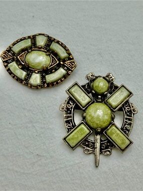 Vintage Celtic Brooches #cz940